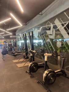 a gym with rows of exercise bikes and ellipticals at Grand Sapphire Casino & Spa 24 İskele in Iskele