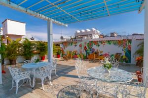 Balkón nebo terasa v ubytování Hotel Encino Malecón Centro Puerto Vallarta
