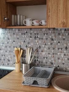Dapur atau dapur kecil di FLH - Studio Escape Din Munti +19 gambar