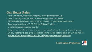 une capture d'écran d'une page Web avec une capture d'écran du règlement intérieur dans l'établissement Cozy Cottage with Hot Tub and Lake Access, à Grand Junction