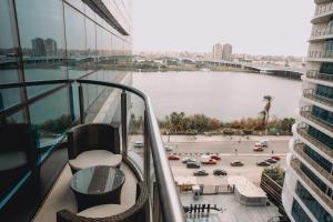 Posezení v ubytování Nile pearl Cairo Maadi Apartment luxury