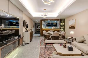 Kuchyň nebo kuchyňský kout v ubytování Nile pearl Cairo Maadi Apartment luxury