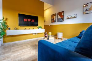 TV/trung tâm giải trí tại Piscina, churrasqueira, natureza - Brazilian Corner