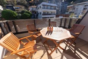 Rõdu või terrass majutusasutuses Hakone Seiun