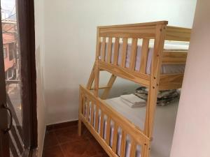 Postel nebo postele na pokoji v ubytování Apartamento cerca a Parque de Bello Antioquia