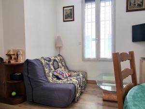 Χώρος καθιστικού στο Maison cosy avec grande terrasse, proche quais et plages - Port-Vendres - FR-1-309-203