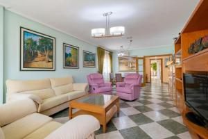 A seating area at Elegant Villa in Playa Honda with Private Pool