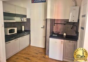 Kuchyňa alebo kuchynka v ubytovaní Apartamenty Bolesławiec Prusa