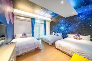 Postel nebo postele na pokoji v ubytování Sunshine B&B
