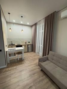 Ruang duduk di Dostar Apartments