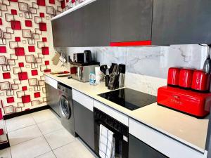 Ruby Nest Modern Smart Living的厨房或小厨房
