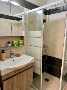Koupelna v ubytování Hotel Petradi