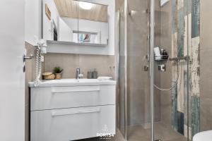 Koupelna v ubytování Ferienhaus Strandperle Marina Wendtorf + 15 fotografií