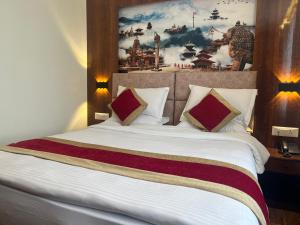Letto o letti in una camera di Hotel Friends Home