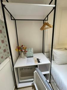 Postel nebo postele na pokoji v ubytování TwoLand Hotels & Spa