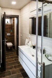 Koupelna v ubytování S&M Apartman Nagykőrös