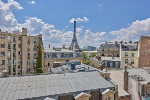 Udsigt til Paris eller udsigt til byen taget fra lejligheden