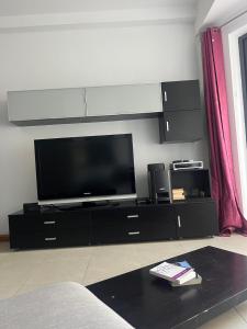 TV a/nebo společenská místnost v ubytování Central Flat in St Julians