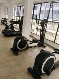 Fitness centrum a/nebo fitness zařízení v ubytování Sunsets - Aries Residence