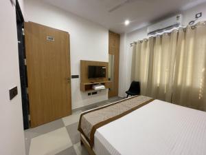 TV a/nebo společenská místnost v ubytování Hotel Srijan