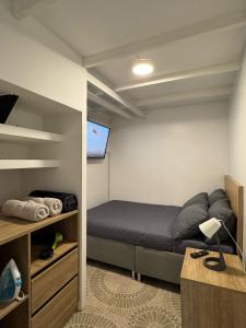 Krevet ili kreveti u jedinici u objektu Hostelfc Javeriana