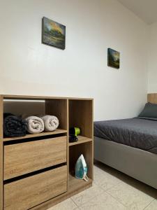 Krevet ili kreveti u jedinici u objektu Hostelfc Javeriana