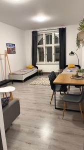 Ruang duduk di Apartmány na Trojce