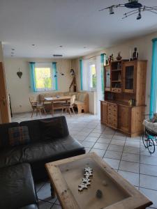 Posezení v ubytování Ferienwohnung Kiefernwald