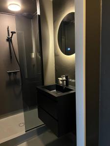 Koupelna v ubytování Hotel Loco