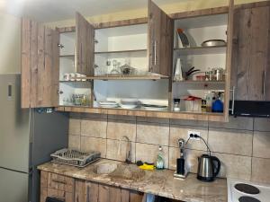 A kitchen or kitchenette at ''Mary's House'' Entire residence Olympiada Halkidiki Near to Sea 200m !
