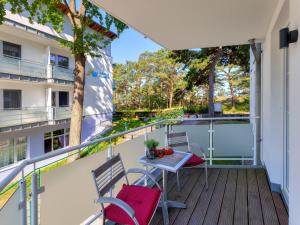 Μπαλκόνι ή βεράντα στο Ostseeresidenz Gorki- Park - 08 mit Wellness und Schwimmbad