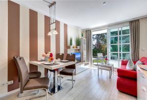 Χώρος καθιστικού στο Residenz am Balmer See - BS 04 mit Wellnessbereich