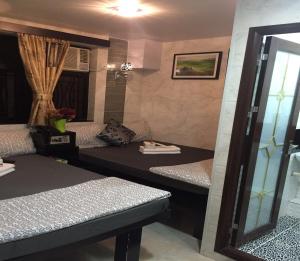 O zonă de relaxare la Skycity Hostel