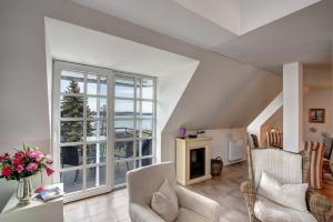 Χώρος καθιστικού στο Residenz am Balmer See - BS 26 mit Wellnessbereich