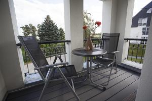 Balkón nebo terasa v ubytování Residenz am Balmer See - BS 50 mit Wellnessbereich + 8 fotografií