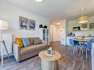 Η κουζίνα ή μικρή κουζίνα στο Residenz am Balmer See - BS 54 mit Wellnessbereich