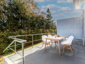 Balkón nebo terasa v ubytování Bernsteinquartier BQ 9c Ostseenest