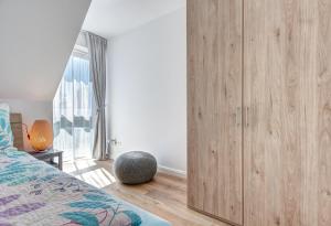 Postel nebo postele na pokoji v ubytování Haus Sternstunden