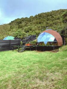 Zahrada ubytování Laguna Glamping