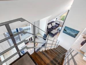 an image of a staircase in a house at Ferienhaus Rosa in Ostseebad Karlshagen