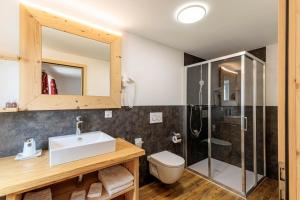Koupelna v ubytování Albergo Lardi