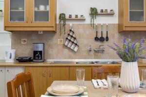 A kitchen or kitchenette at Vasiliki house