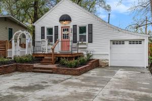 Bygningen som feriehuset ligger i