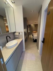 Koupelna v ubytování Studio novíssimo - Alive melhor localização