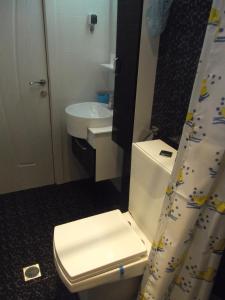 ブルガスにあるApartment Sredna Goraのバスルーム(トイレ、洗面台付)