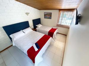 Postel nebo postele na pokoji v ubytování Touristic House Saenz