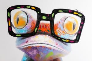 a fish with glasses on its face at Ostsee - Appartement Nr 89 "Salzaster" im Strand Resort in Heiligenhafen