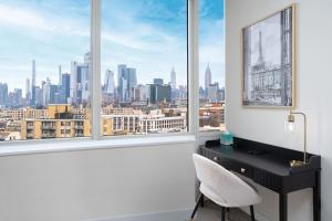 Nespecifikovaný výhled na destinaci Hoboken nebo výhled na město při pohledu z apartmánu