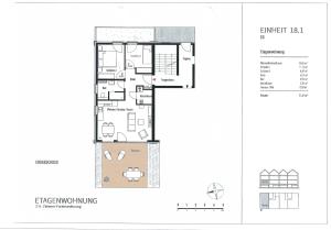 Grundriss der Unterkunft Ostsee - Appartement Nr 181 "Uferschwalbe" im Strand Resort