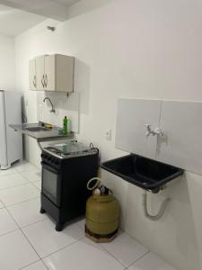 Kuchyňa alebo kuchynka v ubytovaní Apartamento no hostel